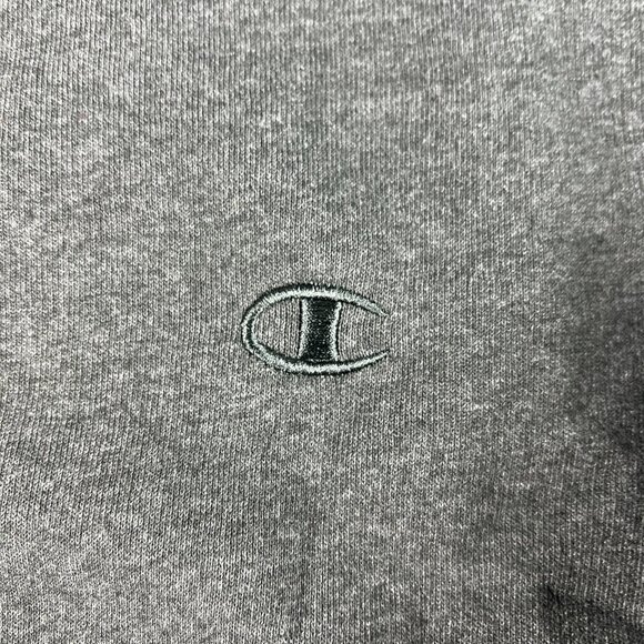 Champion Sweatshirt Adult Extra Large Dark Grey Faded Tonal Pullover Crewneck - Picture 4 of 13